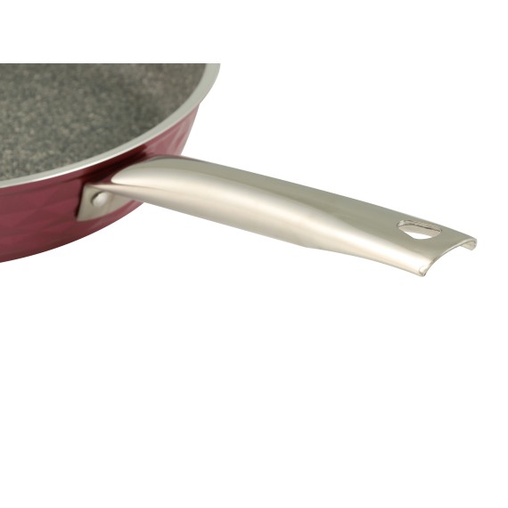 Casserols set FALEZ 15438 BIADIMOND PRO VIOLET RIVETED 9PC 