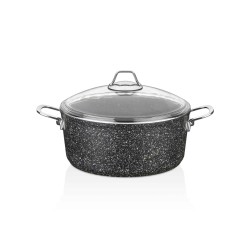 Casserols FALEZ 15309 BLACK LINE S.S HANDLE 24CM (BLN3005)