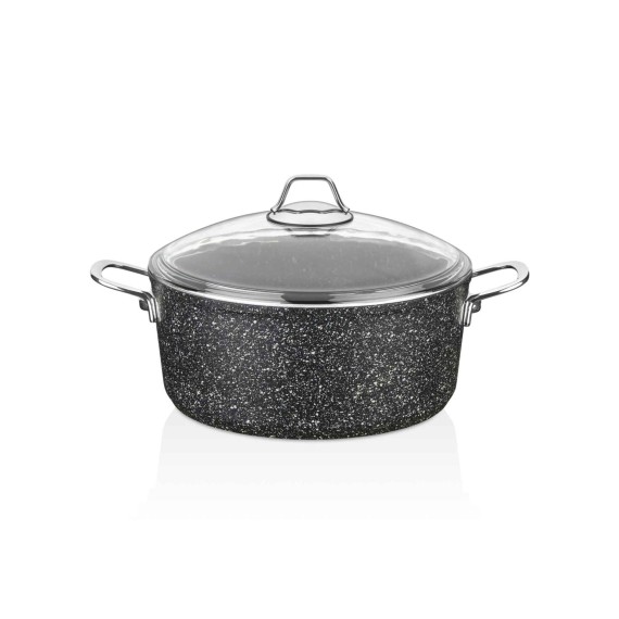 Կաթսաներ FALEZ 15309 BLACK LINE S.S HANDLE 24CM (BLN3005)