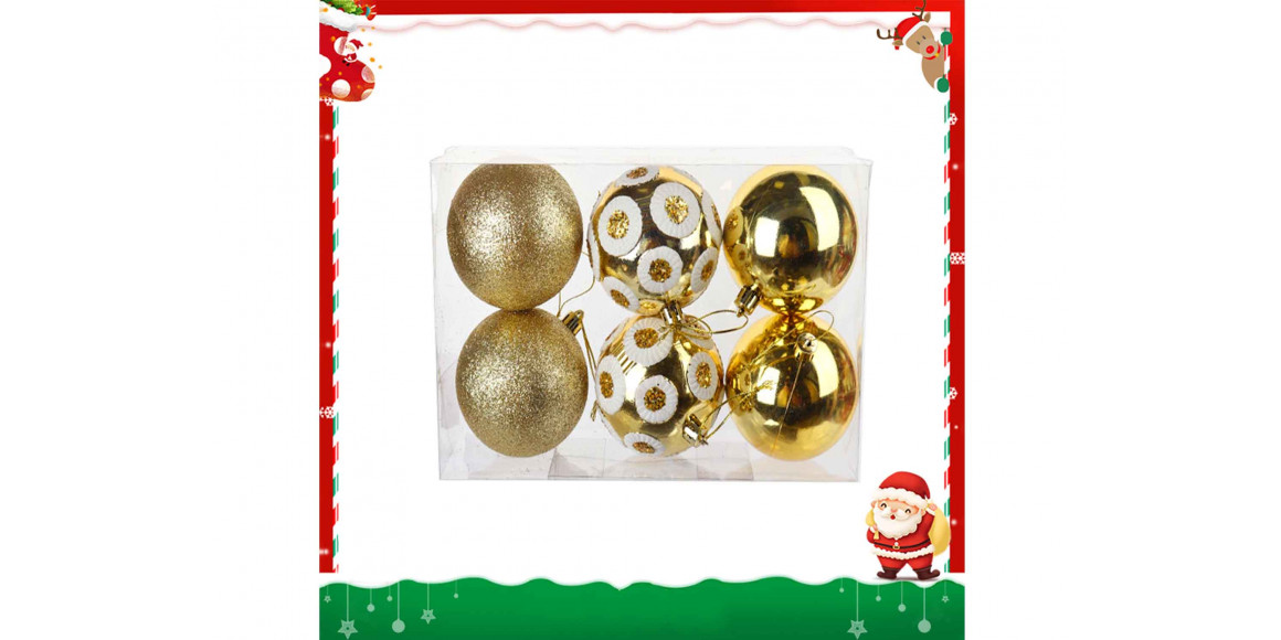 Christmas tree decoration XIMI 6936706422089 CHRISTMAS BALL 6 PCS
