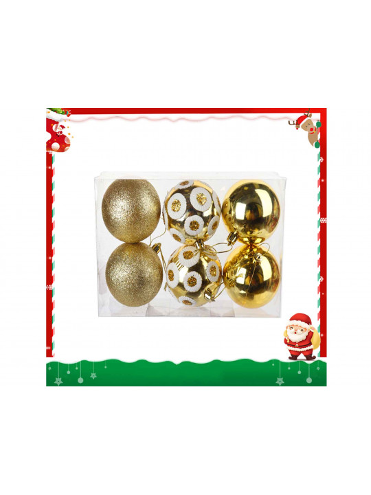 Christmas tree decoration XIMI 6936706422089 CHRISTMAS BALL 6 PCS