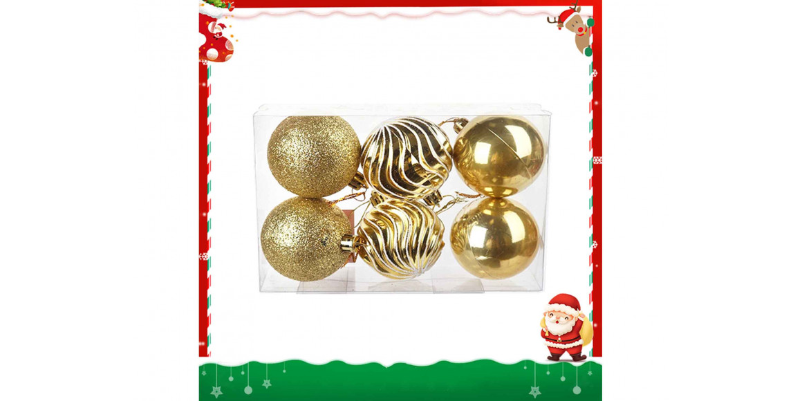 Christmas tree decoration XIMI 6936706422102 (CHRISTMAS BALL 6 PCS)