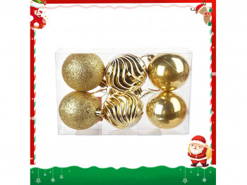 Christmas tree decoration XIMI 6936706422102 CHRISTMAS BALL 6 PCS