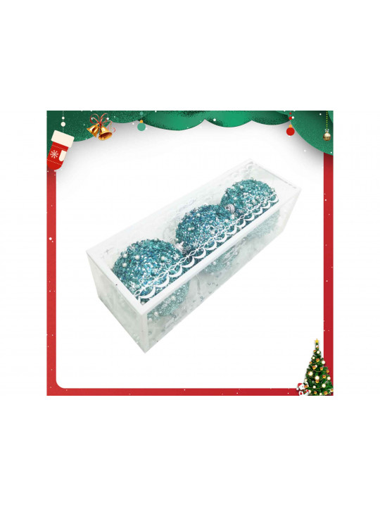 Տոնածառի զարդեր XIMI 6942156224807 (CHRISTMAS BALL 3PCS)