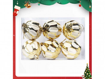 Տոնածառի զարդեր XIMI 6942156225927 (CHRISTMAS BALL 6PCS)