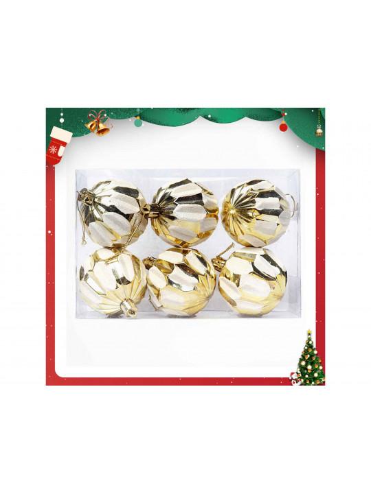 Տոնածառի զարդեր XIMI 6942156225927 (CHRISTMAS BALL 6PCS)