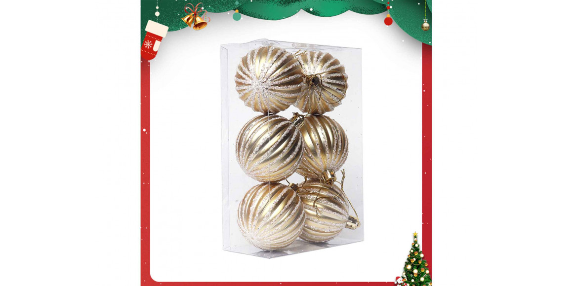 Christmas tree decoration XIMI 6942156225958 (BALL 6 PCS)