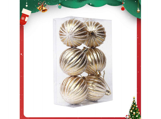 Christmas tree decoration XIMI 6942156225958 (BALL 6 PCS)