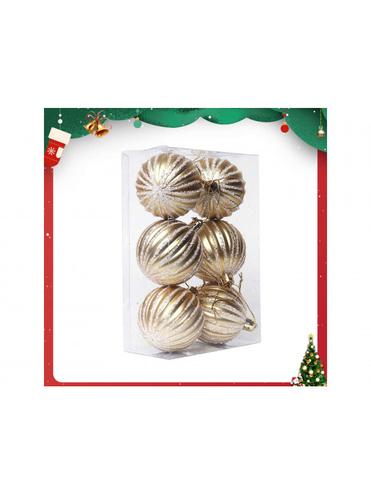 Christmas tree decoration XIMI 6942156225958 (BALL 6 PCS)