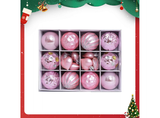 Տոնածառի զարդեր XIMI 6942156226108 (CHRISTMAS BALL 18PCS)