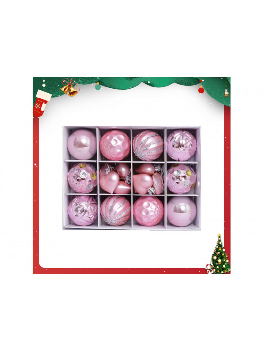 Տոնածառի զարդեր XIMI 6942156226108 (CHRISTMAS BALL 18PCS)