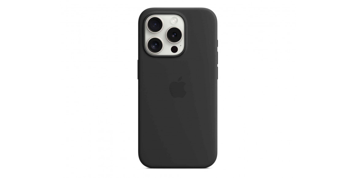 Cover for smartphone APPLE iPhone 15 Pro Silicone Case With MagSafe (Black) MT1A3ZM/A