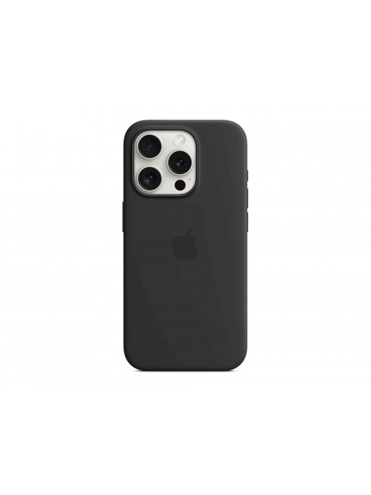 Cover for smartphone APPLE iPhone 15 Pro Silicone Case With MagSafe (Black) MT1A3ZM/A