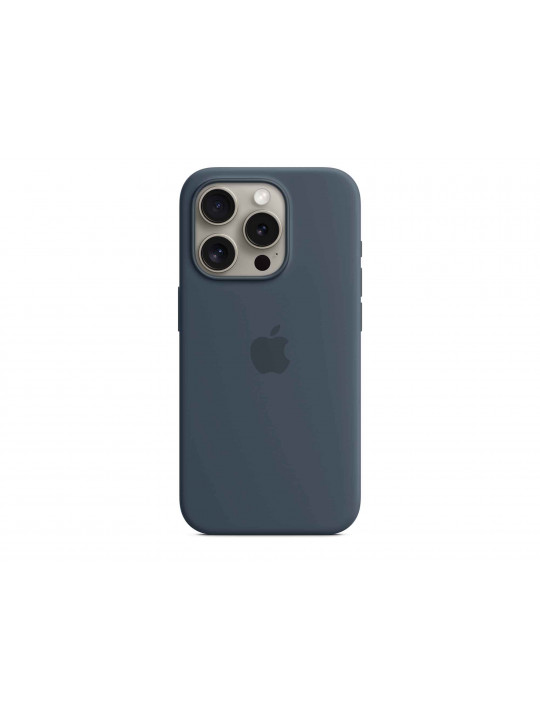 Հեռախոսի պատյան APPLE iPhone 15 Pro Silicone Case With MagSafe (Storm Blue) MT1D3ZM/A