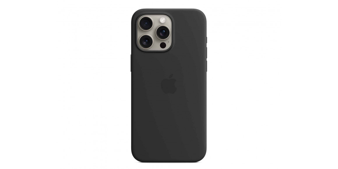 Чехлы для смартфонов APPLE iPhone 15 Pro Max Silicone Case with MagSafe (Black) MT1M3ZM/A