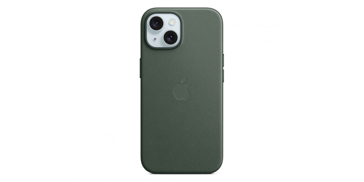 Чехлы для смартфонов APPLE iPhone 15 FineWoven Case with MagSafe (Evergreen) MT3J3ZM/A