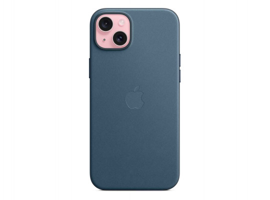 Cover for smartphone APPLE iPhone 15 Plus FineWoven Case with MagSafe (Pacific Blue) MT4D3ZM/A