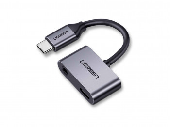 Cable UGREEN CM193 2 PORTS USB-C HUB+3.5mm 50596