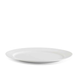 Тарелка MINH LONG 052129000 OVAL JASMINE LYS IVORY WHITE 21CM 