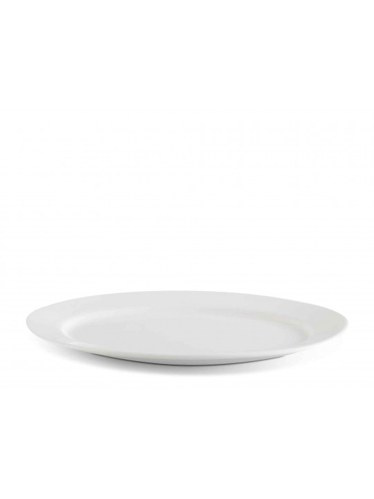 Plate MINH LONG 052129000 OVAL JASMINE LYS IVORY WHITE 21CM 