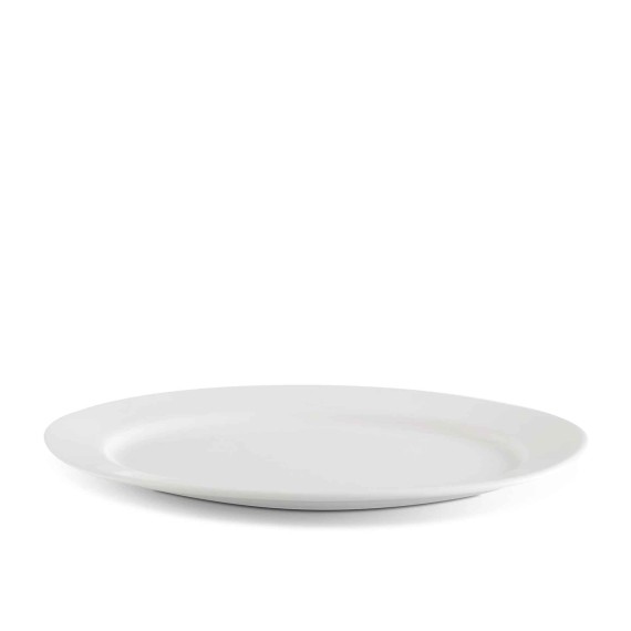 Тарелка MINH LONG 052129000 OVAL JASMINE LYS IVORY WHITE 21CM 