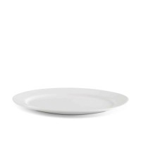 Plate MINH LONG 052829000 OVAL JASMINE LYS IVORY WHITE 28CM 