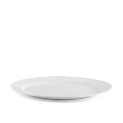 Тарелка MINH LONG 052829000 OVAL JASMINE LYS IVORY WHITE 28CM 