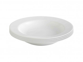 Plate MINH LONG 632301000 SOUP JASMINE LYS IVORY WHITE 23CM 