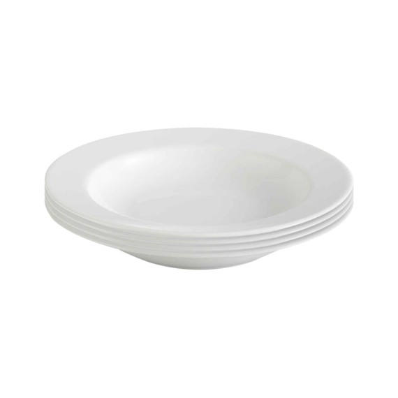 Ափսե MINH LONG 632301000 SOUP JASMINE LYS IVORY WHITE 23CM 