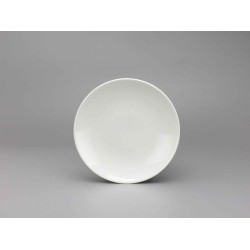 Тарелка MINH LONG 582280000 FLAT ROUND DAISY LYS IVORY WHITE 22CM 