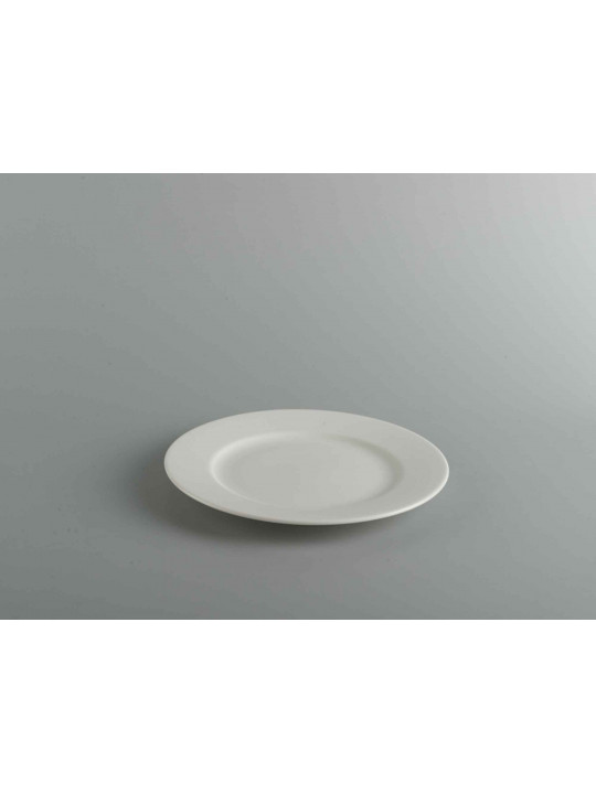 Plate MINH LONG 582585000 ROUND JASMINE LYS IVORY WHITE 25CM 