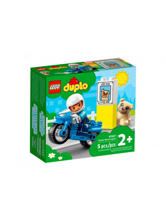 Կոնստրուկտոր LEGO 10967 Duplo Ոստիկանական մոտոցիկլ 