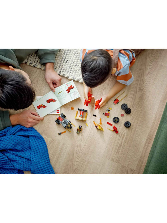 Կոնստրուկտոր LEGO 71789 NINJAGO Կայի և Ռասի մեքենաների և մոտոցիկլետների ճակատամարտը 