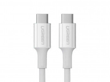 Մալուխ UGREEN USB-C to USB-C 1.5m (WH) 80370