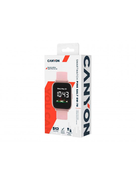Smart watch CANYON Salt CNS-SW78PP (PK) 