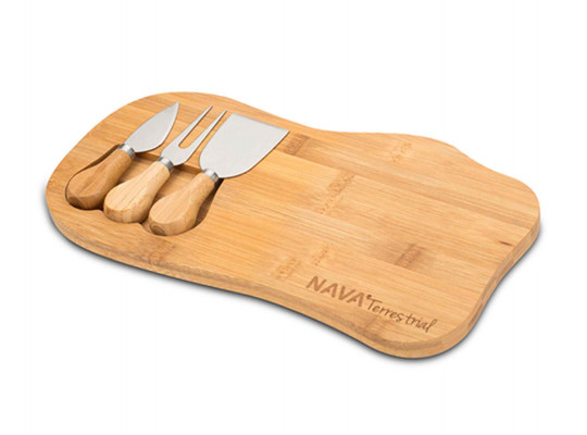 Chopping board NAVA 10-107-011 BAMBOO FOR CHEESE 