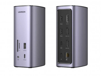 Usb-հանգույց UGREEN USB-C Triple Display Docking Station + 100W Charger 90325