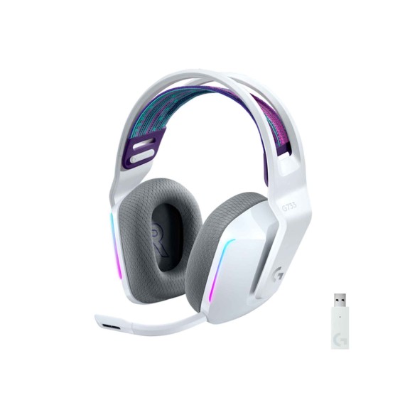 Ականջակալ LOGITECH G733 LIGHTSPEED WIRELESS RGB GAMING (WHITE) (L981-000883)