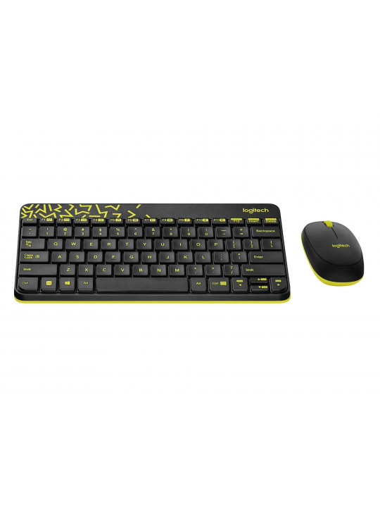 Keyboard LOGITECH MK240 NANO WIRELESS COMBO + MOUSE (BLACK) L920-008213