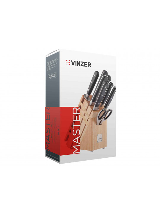 Knives and accessories VINZER 50111 MASTER SET 9PC W/DOOD STAND 