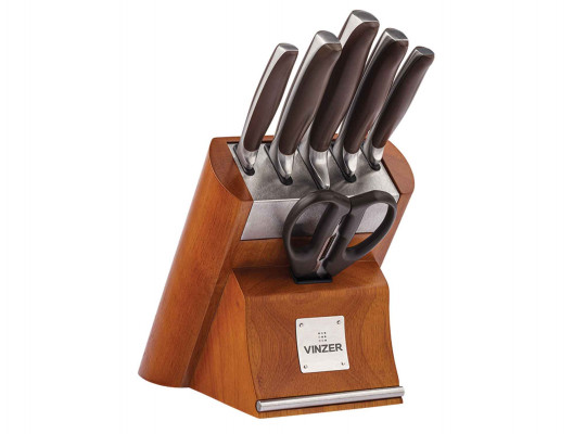 Knives and accessories VINZER 50124 MASSIVE SET 7PC W/DOOD STAND 