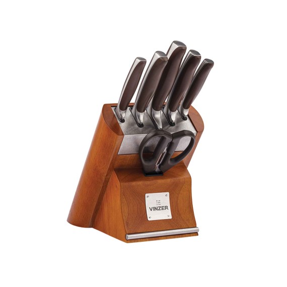 Դանակներ եվ աքսեսուարներ VINZER 50124 MASSIVE SET 7PC W/DOOD STAND 
