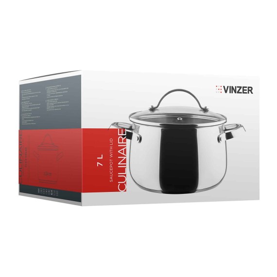 Կաթսաներ VINZER 50168 S.S CULINAIRE 24CM 