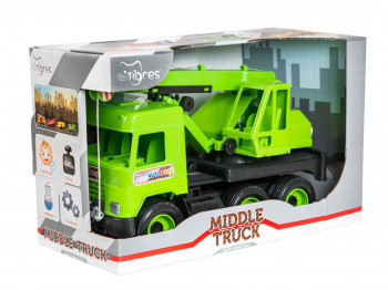 Transport TIGRES 39483 Middle Truck - кран (зеленый) 