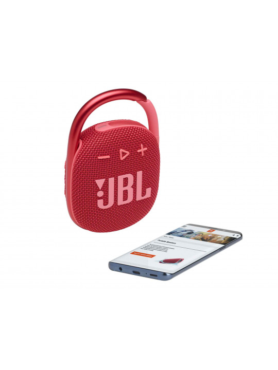 Bluetooth speaker JBL CLIP 4 (RD) 