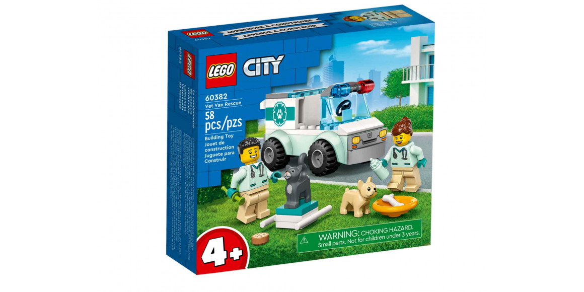 Blocks LEGO 60382 City  Փրկարար անասնաբուժեր 