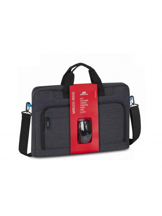 Bag for notebook RIVACASE 8058 Regent 17.3 (Black) + WIRELESS MOUSE 