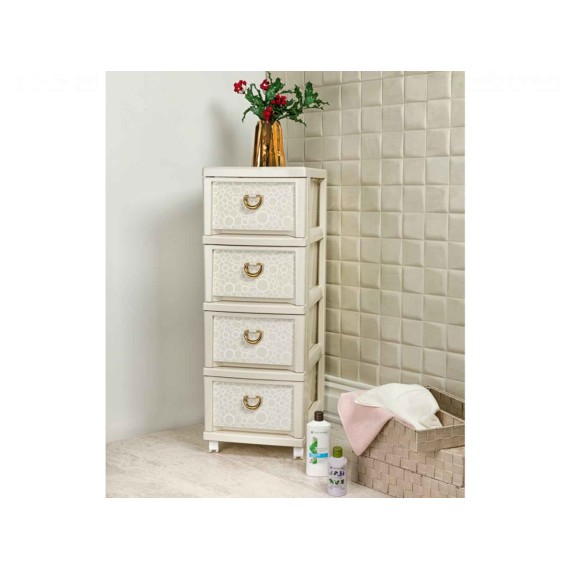 Комод из пластика LIMON 153208 SEC.4 N3 WHITE 