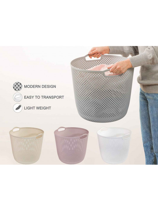 Laundry basket LIMON 213835 RAOND KNIT DESIGN (907223) 