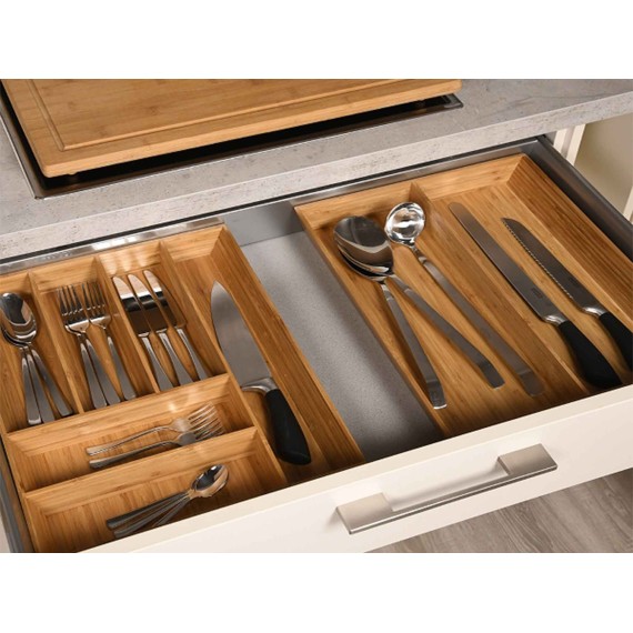 Ящик для столовых приборов KESPER 58086 BAMBOO 35X43X5CM 